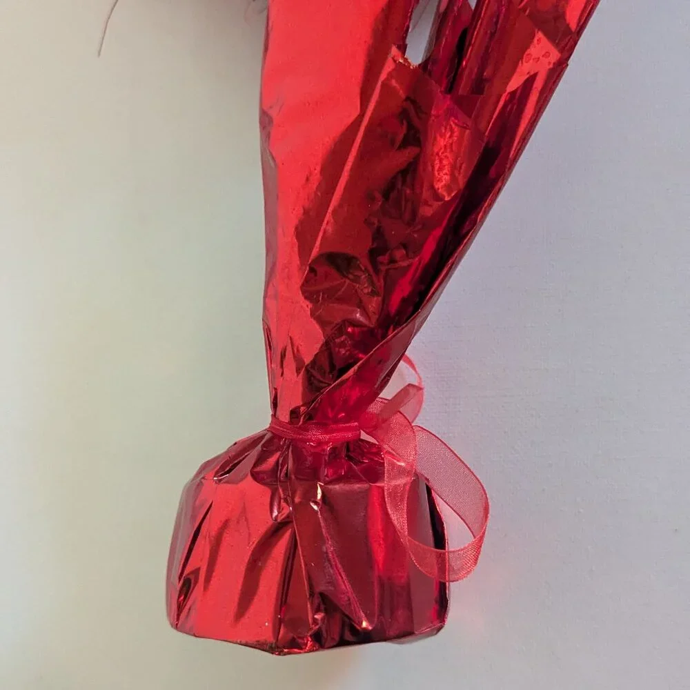 NWT Red Curly Tinsel Heart Decoration Valentine's Day Gift Party Decor Ashland